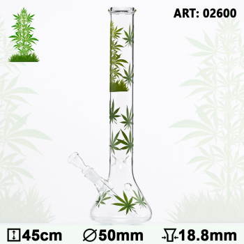 Glas Bong "Leaf Jhari" ca. 45cm