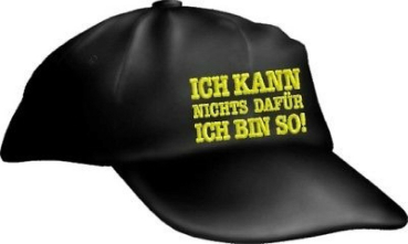 Caps FUN  ICH BIN SO Hanf Sprüche Base Cap bestickt Basecap