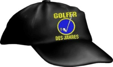 Caps FUN GOLFER DES JAHRES Sprüche Base Cap bestickt Basecap