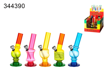 Acrylbong Mini 12Stück Sortiert Ø 20mm 14,5cm