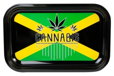 Dreh Tablett Rolling Tray SMALL "Jamaica" ca. 28,5x18,5x2,5cm
