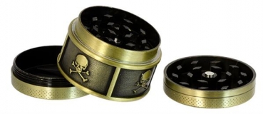 1CNC Aluminium Grinder Pollinator 3-part ø 38mm Skull
