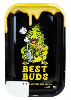 DrehTablett-Rolling Tray Large Best Buds - Dab ca. 27,5x17,5x2cm