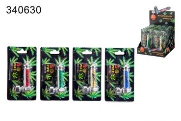 1 Pfeifen Set Blister Metallpfeife Siebe 6,5cm