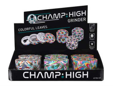 1 Metall Grinder/Polinator "Colourful Leaves" 4-part, ø 60mm