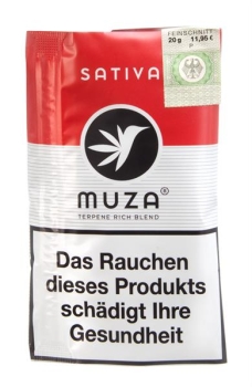 Muza Kräutermischung mit Terpenen nikotinfrei 20g SATIVA (E-KVP € 11,95)