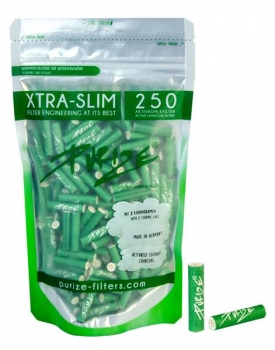 PURIZE Aktivkohlefilter XTRA Slim GREEN ø 5,9mm 250er Packung