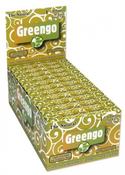 Zigarettenpapier Greengo Unbleached 2 in1 - 1 1/4 Papers mit Filtertips