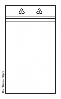 100 Tütchen 40x60mm 90µm Druckverschluss Beutel Zip Bags Polybeutel