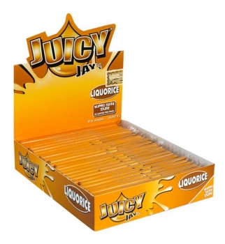 Juicy Jays King Size Slim Liquorice (Lakritz)