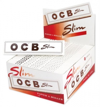 OCB Weiß Long Slim Zigarettenpapier Blättchen Papers