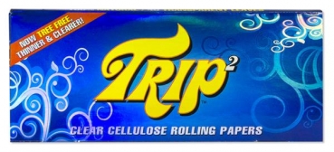 TRIP2 Clear King Size transparentes Papier 24er Box Zigarettenpapier