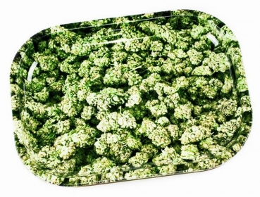 Dreh Tablett  Rolling Tray MINI "Buds" ca. 18x14x1cm