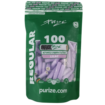 PURIZE LILAC Aktivkohlefilter ø 9mm 100er Packung