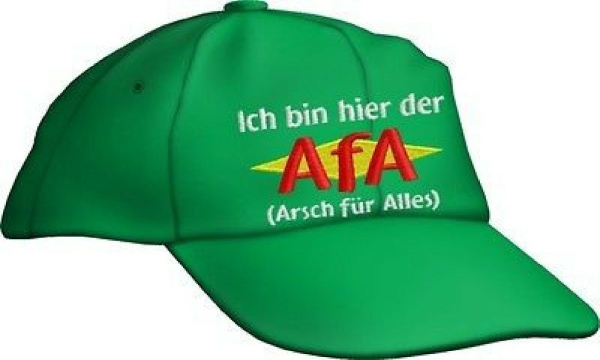 Caps FUN AfA Arsch für Alles Sprüche Base Cap bestickt Basecap