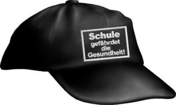 Caps FUN Schule gefährdet Sprüche Base Cap bestickt Basecap