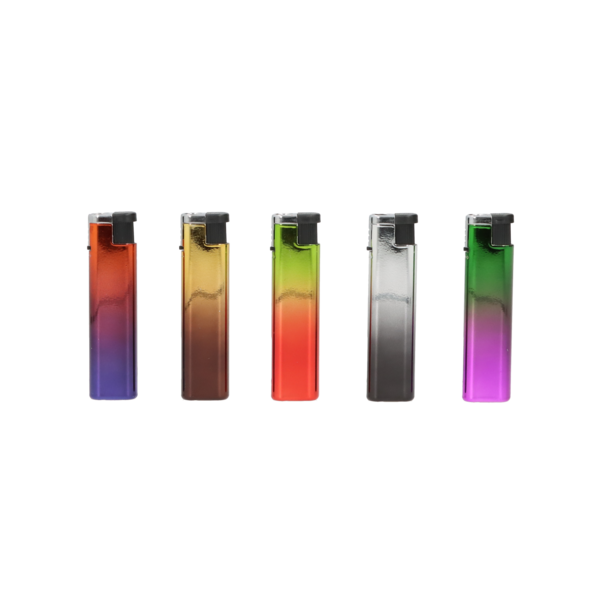 Angel Feuerzeug 1xJet Metallhülle 5 Farben sortiert, nachfüllbar