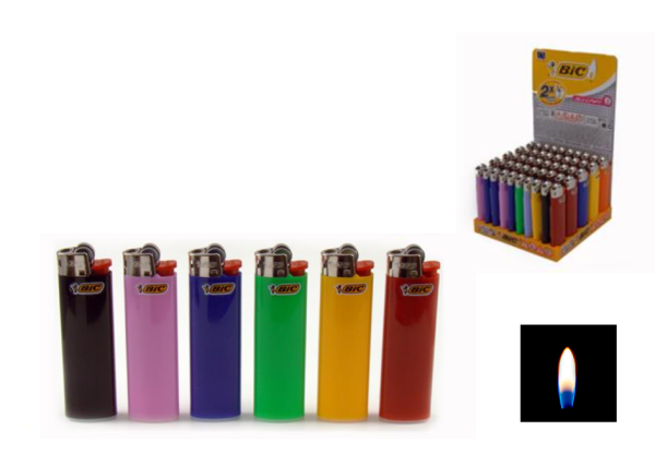 Bic Einweg J23 Slim Reibradfeuerzeug 50er Display