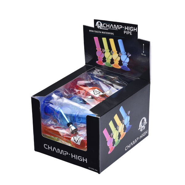 Acrylbong Mini 12Stück Sortiert Ø 20mm 14,5cm