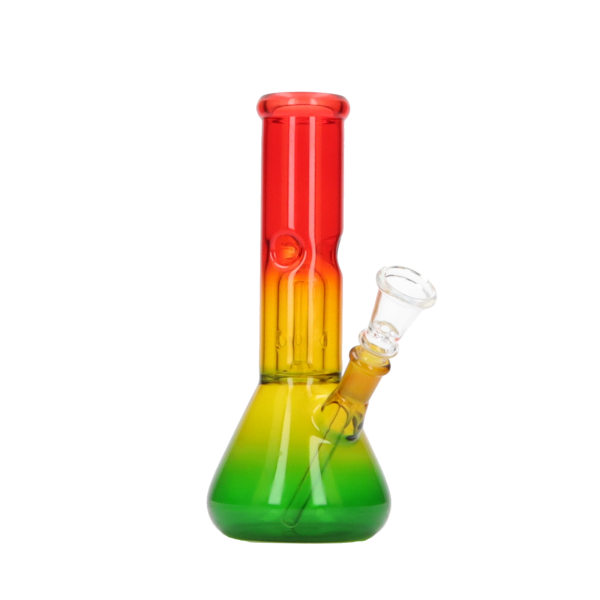Glasbong Ice+Percolator konisch Rasta 21,5cm