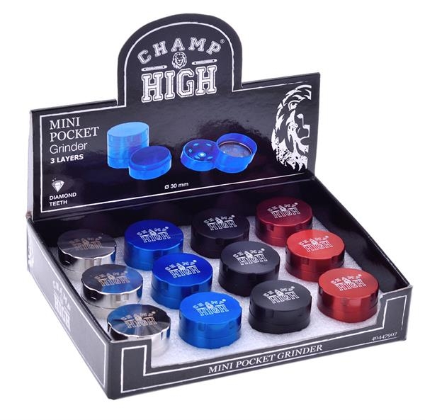 Grinder Gewürzmühle Metal Mini CNC 30mm 3tlg Kräutermühle Crusher