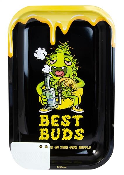 DrehTablett-Rolling Tray Large Best Buds - Dab ca. 27,5x17,5x2cm