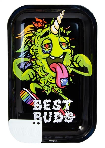 DrehTablett-Rolling Tray Large Best Buds LSD ca. 27,5x17,5x2cm