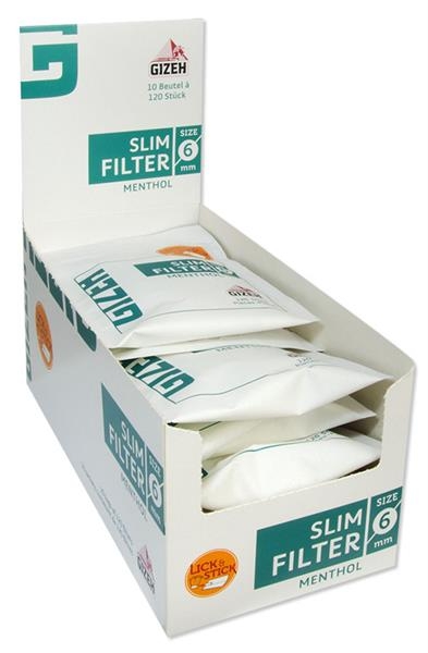 Gizeh Slim Filter MENTHOL