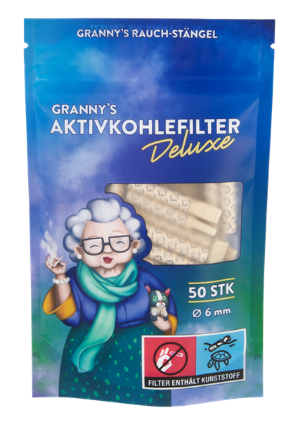 GRANNYS Weed Deluxe Aktivkohlefilter ø 6mm, 50er Packung