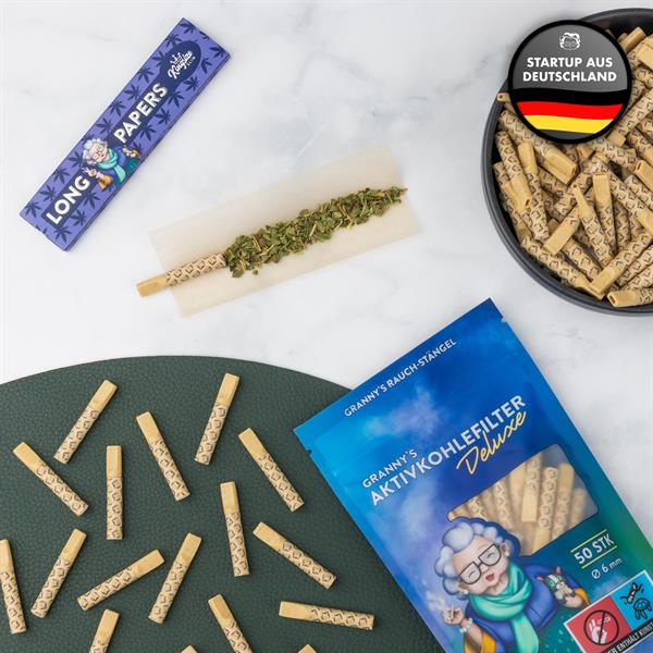 GRANNYS Weed Deluxe Aktivkohlefilter ø 6mm, 50er Packung