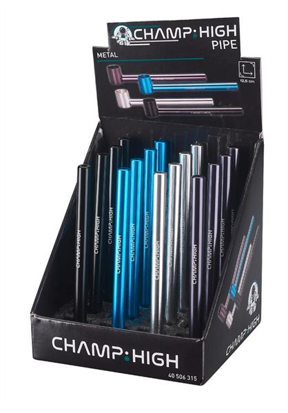 1 Metallpfeife "Champ High Classic" inkl. Siebe Länge ca. 125mm