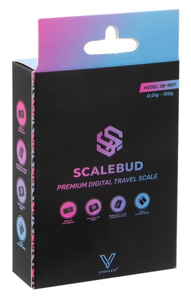 V-Syndicate ScaleBud SB-100T Travel Scale 100g Digitalwaage hellblau "Seshigher Cat" (0,01g)