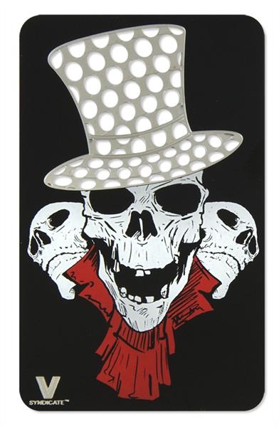 V-Syndicate Grinder Card Metall Grinderkarte SKULL