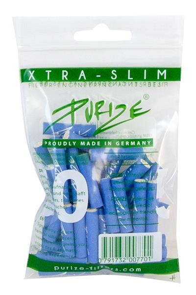 PURIZE Aktivkohlefilter XTRA Slim BLUE ø 5,9mm 50er Packung