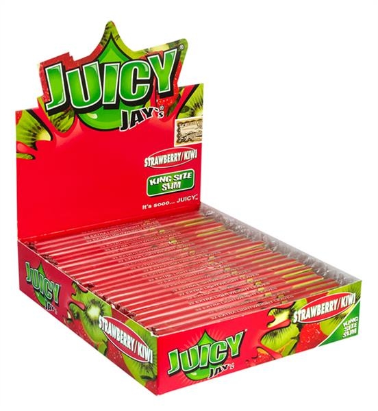 Juicy Jays King Size Slim Strawberry & Kiwi