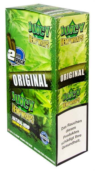 Juicy Hemp Wraps 50 (25x2) BOX Original: (Hemp/Natur Geschmack)