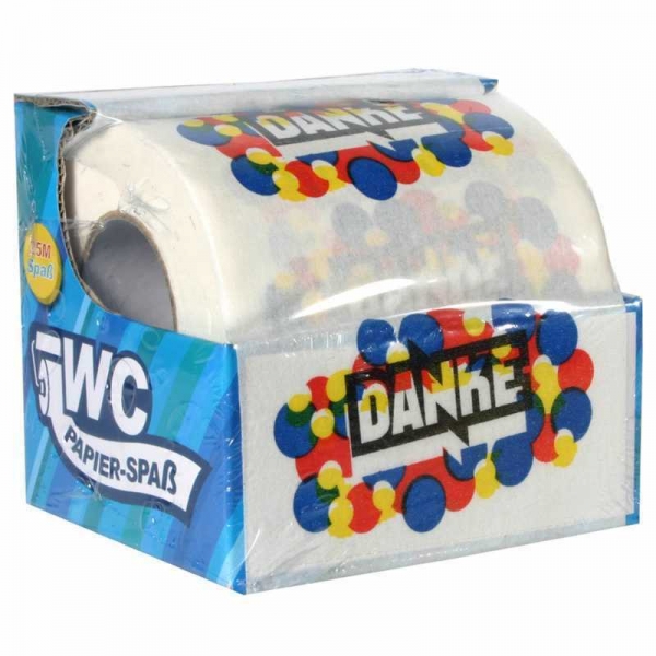 Toilettenpapier DANKE witziges Klopapier Sprüche FUN WC