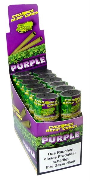Cyclones Cone Blunt 24er Box HEMP Purple (Grape / Traube Geschmack)