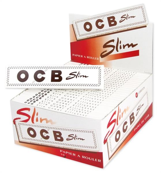 OCB Weiß Long Slim Zigarettenpapier Blättchen Papers