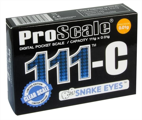 My Weigh Pro Scale 111-C "SNAKE EYES" CLEAR 111g Digitalwaage