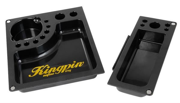 Kingpin Mafioso Tray DrehTablett Rolling schwarz Rolling Tray