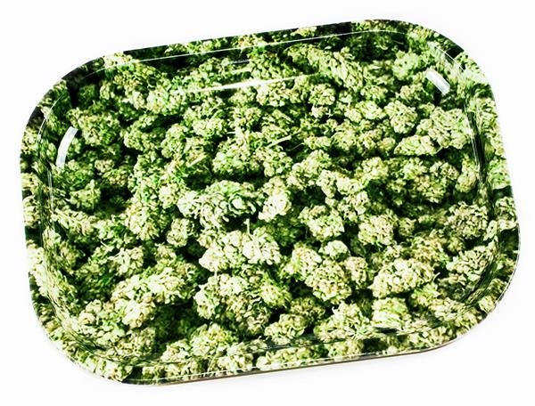 Dreh Tablett  Rolling Tray MINI "Buds" ca. 18x14x1cm