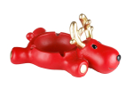 Aschenbecher, Keramik rot Elch 18x 11,5x 8,5cm