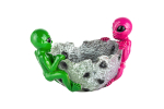 Polyresin Aschenbecher, Keramik 2 Aliens Meteor Schale, Ø 9cm