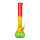 Glasbong Ice+Percolator konisch Rasta 30cm
