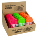 Plastikmühle Kunststoffgrinder Soft Touch mit Pyramidenspitzen, ca. ø 50mm 