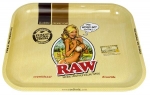 RAW Dreh Tablett Rolling Tray groß "RAW Girl" ca. 34 x 28 x 2,5cm